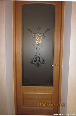 Doors with stained glass, custom made, photo
