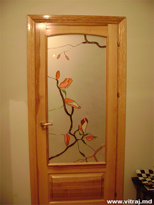 Stained glass for doors, photo